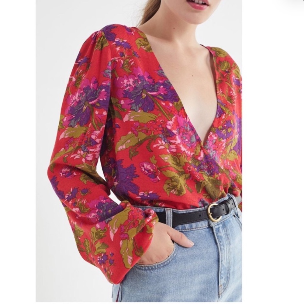 Urban Outfitters floral blouse